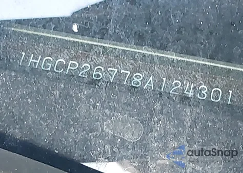 2008 Honda Accord 2.4 Ex из США, поврежденный, VIN 1HGCP26778A124301